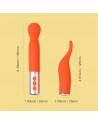 VIBROMASSEUR : the naughty collection  vibromasseur à tête interchangeable orange honey play box