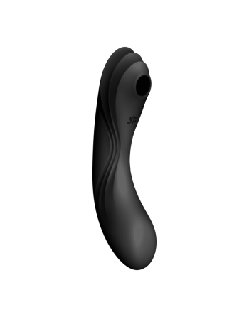 Dressing libertin : stimulateur et vibromasseur satisfyer curvy trinity 4  noir de satisfyer en gros ou