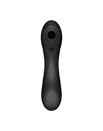 Dressing libertin : stimulateur et vibromasseur satisfyer curvy trinity 4  noir de satisfyer en gros ou