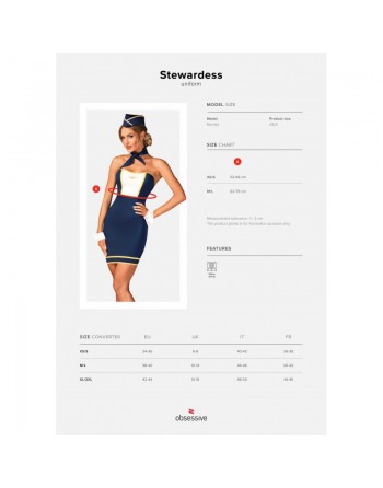 DRESSING LIBERTIN :  lingerie stewardess uniforme obsessive