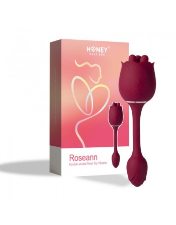 Vibromasseur en forme de rose à double extrémité/ SOLDES