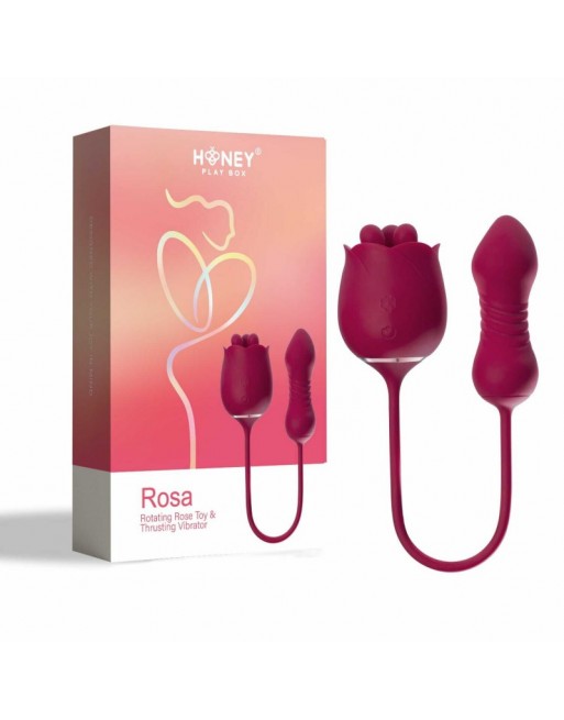 DRESSING LIBERTIN: rosa  vibromasseur rotatif & va et vient