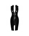 ROBE SEXY PVC BRILLANT MIDI AVEC FERMETURE