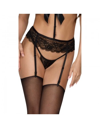 Découvrez cet ensemble de lingerie noire ultra sexy avec dentelle et ruban, parfait pour séduire. Idéal pour soirées sensuelles