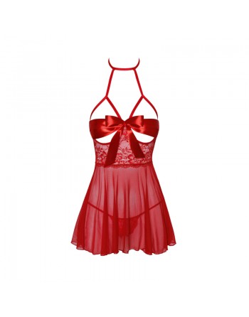 Babydoll Rouge Sexy – Lingerie Sensuelle par Dressing Libertin