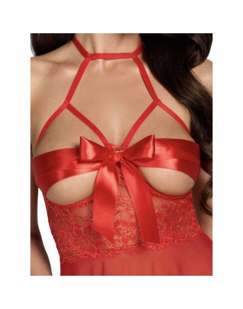 Babydoll Rouge Sexy – Lingerie Sensuelle par Dressing Libertin