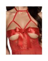 Babydoll Rouge Sexy – Lingerie Sensuelle par Dressing Libertin