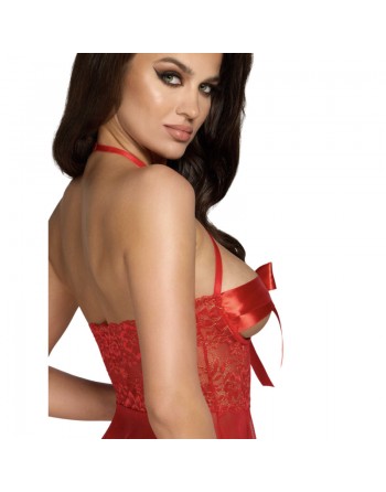 Babydoll Rouge Sexy – Lingerie Sensuelle par Dressing Libertin