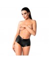 Shorty Sexy Noir Wetlook – Style Audacieux et Confort Élastique