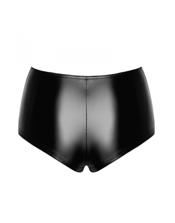 Shorty Sexy Noir Wetlook – Style Audacieux et Confort Élastique