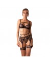 LINGERIE Nuites Ensemble SEXY 3 pièces  noir obsessive