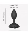 sextoys  marque love to love  plug open roses l  black onyx